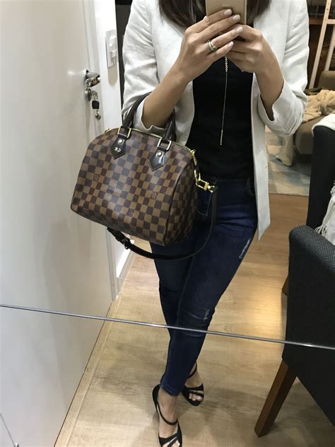 outfit with louis vuitton speedy